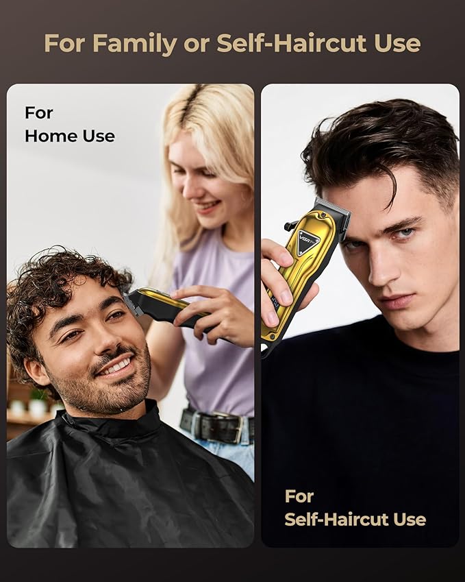 VGRPRO Electric Hair Clippers for Men, Cordless Clipper and Trimmer Set, Clippers for Hair Cutting Kit with Long Battery Life, Hair Grooming Trimmer for Family Kids and Self-Haircut Use