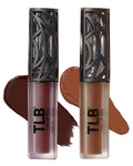 The Lip Bar - Nonstop Liquid Matte Lipstick Mini 2-Pack, Naturalista (Soft Brown) + Low Key - High Pigment - One Swipe - Long Lasting - Jojoba Oil & Vitamin E - Vegan -.24 fl oz each