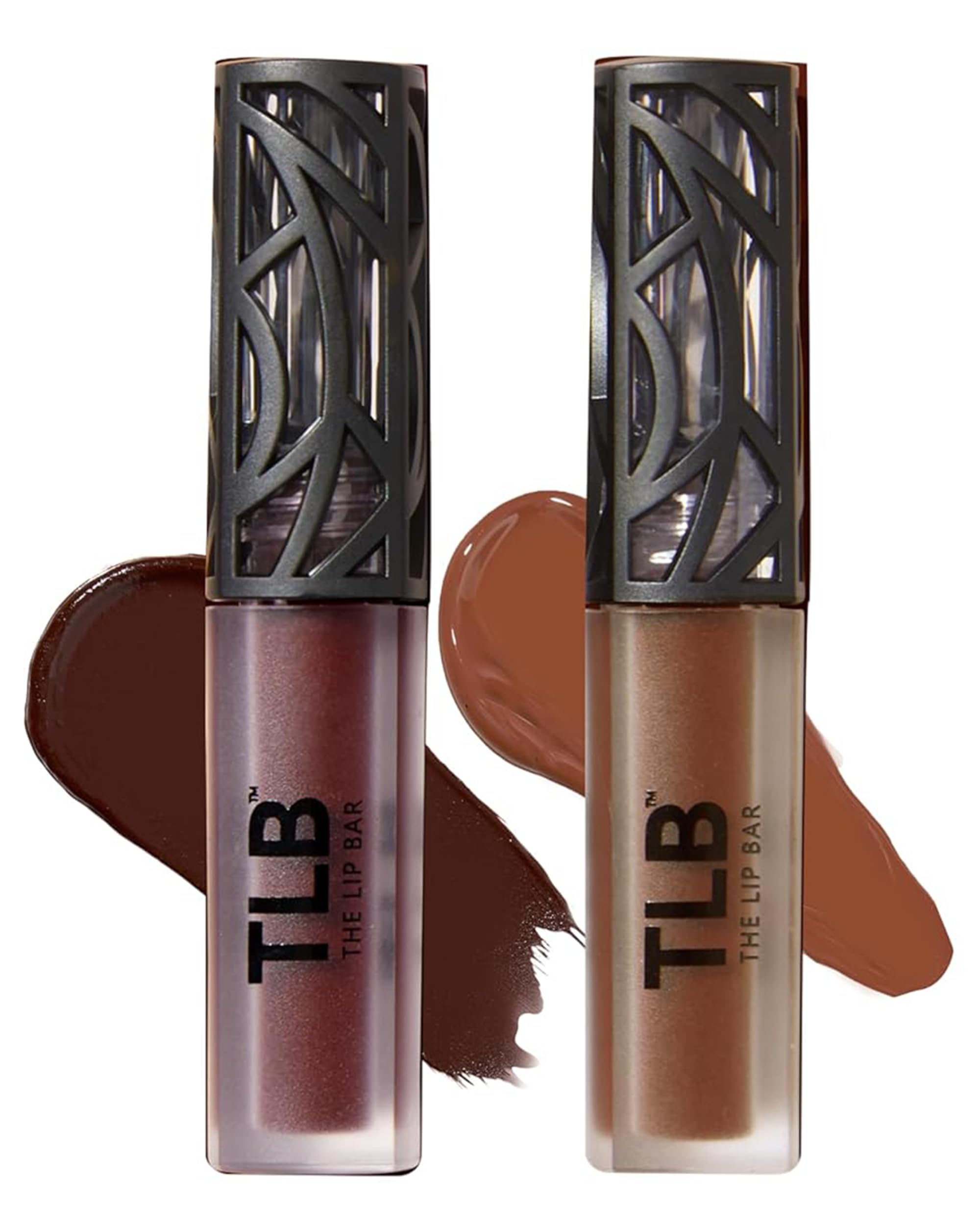 The Lip Bar - Nonstop Liquid Matte Lipstick Mini 2-Pack, Naturalista (Soft Brown) + Low Key - High Pigment - One Swipe - Long Lasting - Jojoba Oil & Vitamin E - Vegan -.24 fl oz each