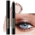 Wugbc Eyeshadow Stick Shimmer Waterproof Long Wear Eye Brightener Cream to Powder Glitter Eye Shadow Crayon High Pigmented Highlighter Eye Liner Pencil Makeup Crease-Proof Buildable Color, 9 CHAMPAGNE