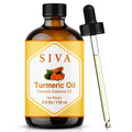 Siva Turmeric Essential Oil 4 Fl Oz – for Diffuser, Skin & Hair Care – Ideal for Massage & DIY Blends- with Dropper