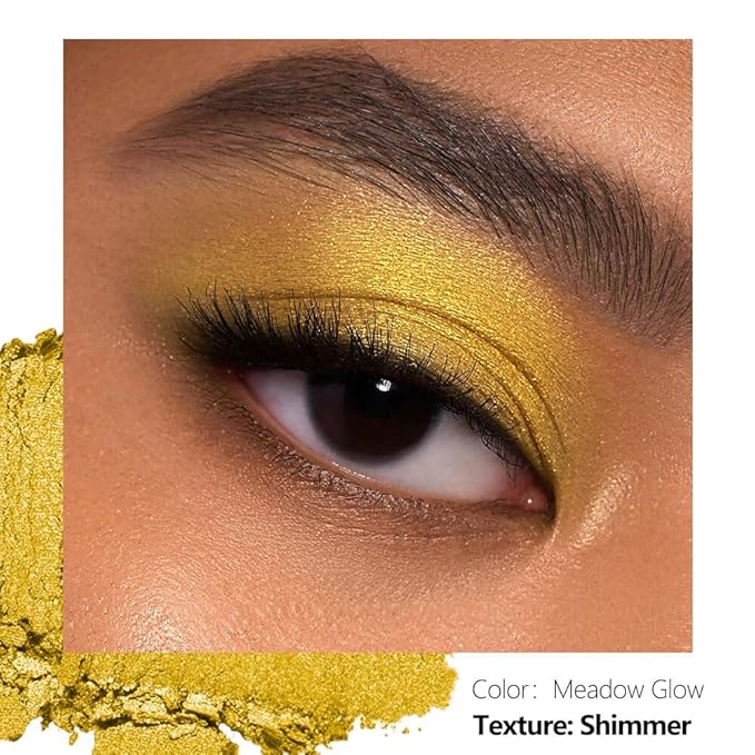 Fillwie Yellow Gold Shimmer Eyeshadow Single Refill - Meadow Glow (Gold)