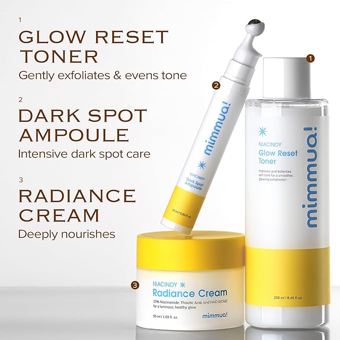 mimmua! NIACINDY Dark Spot Ampoule | NAD+, Niacinamide | Dark Spot Remover