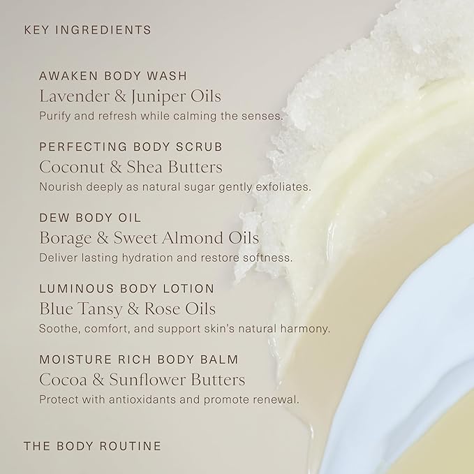 Oak Essentials The Body Routine, 5-Piece Body Care Set, Full Sizes