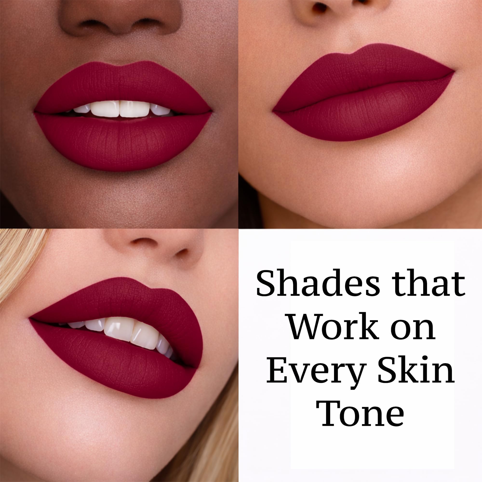 Mynena Hydrating Berry Red Matte Liquid Lipstick Long Lasting - Lisy