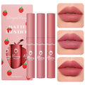 Sulily 3 Pcs Matte Lipstick for Women, Rose Red Nude Liquid Lipstick Makeup