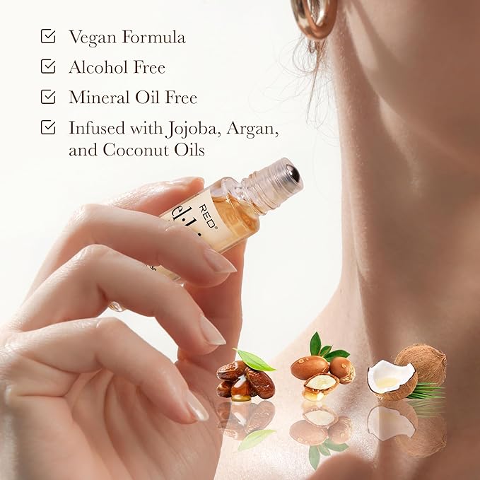 EL:KISS Roll On Perfume, Orange Blossom Inspired by J'adore, Eau de Parfum 12mL (.40 Fl Oz), Hydrating & Long-Lasting, Alcohol & Mineral Oil-Free, Infused With Jojoba, Argan & Coconut Oil