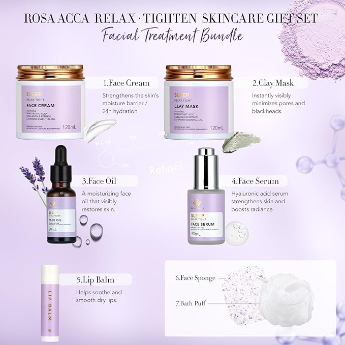 Gifts for Women, 30Pcs Lavender Skin Care Gift Set for Women, Bath & Body Gifts Basket Set, Home Spa Self Care Gift, Essential Oil, Anniversary, Face Serum, Pampering Gift, Birthday, Christmas, Wife