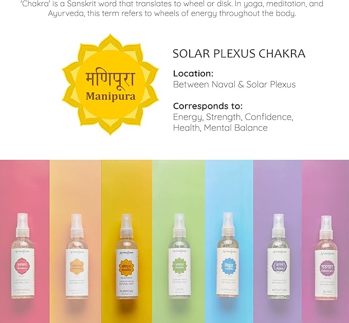 Lemongrass & Rose Chakra Air Freshener Spray 100ml by Aromafume