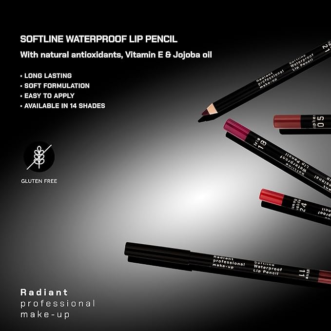 Radiant Professional Waterproof Long Lasting Lip Liner, 24 HONEYSUCKLE