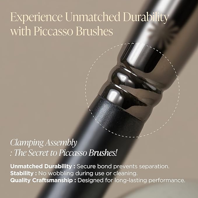 Piccasso 163 Flat Foundation Brush for Liquid Makeup, Cream Foundation