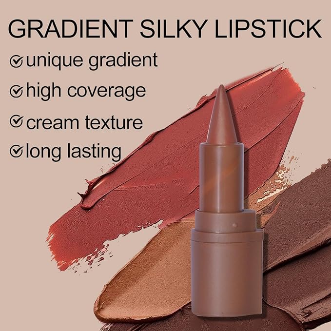 Erinde 2-in-1 Lip Liner and Lipstick Lip Combo Set, Matte Nude Dark Brown Red Lip Liner Creamy Lip Pencil Crayon, High Pigmented Long lasting Lipstick Makeup, 07# Mulberry
