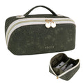 Prite Makeup Bag Travel Toiletry Bag Open Flat Cosmetic Organizer for Women