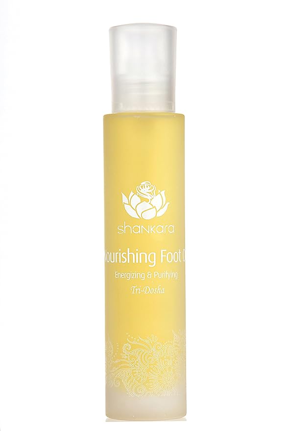 Shankara Nourishing Foot Oil – Herbal Blend with Neem, Manjistha, Tea Tree & Ayurvedic Actives – Purifying, Refreshing Foot Care Massage Oil for Healthy Feet – Cruelty-Free (100ml)