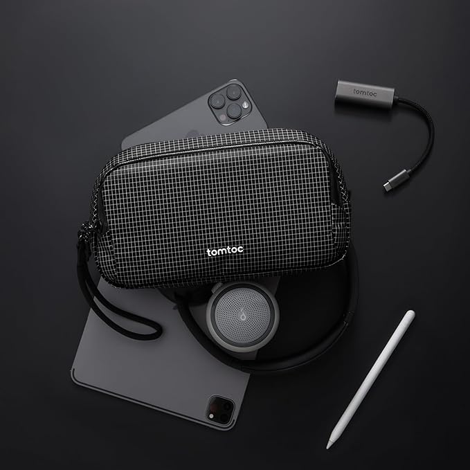tomtoc Electronic Organizer Travel Case Performance, Dual Compartment Bag