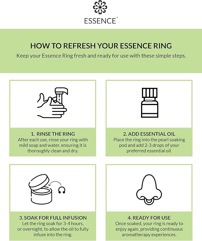 Essence Wearable Aromatherapy Nasal Diffuser – Stress Relief Essential Oil