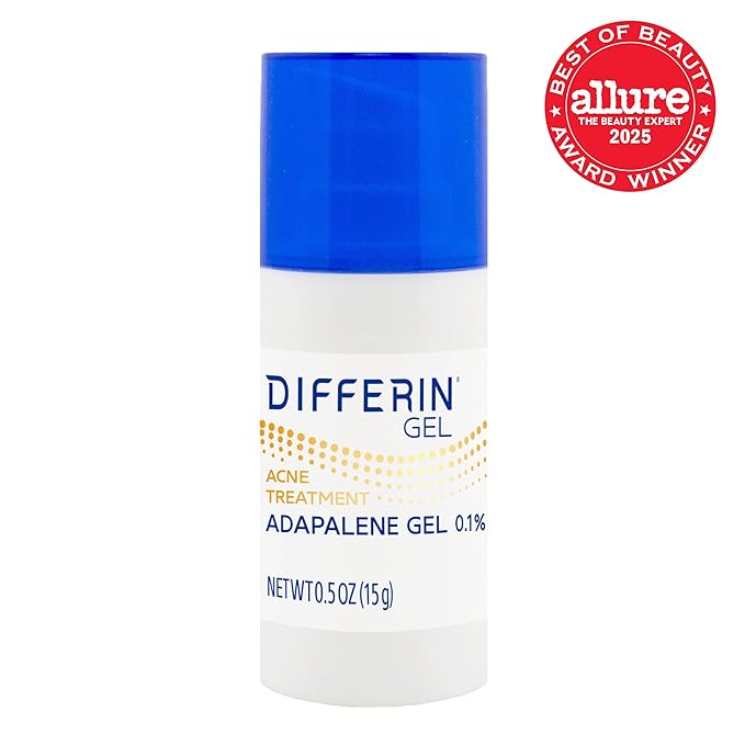 Differin Acne Retinoid Treatment Gel, 0.1% Adapalene, 15g Pump