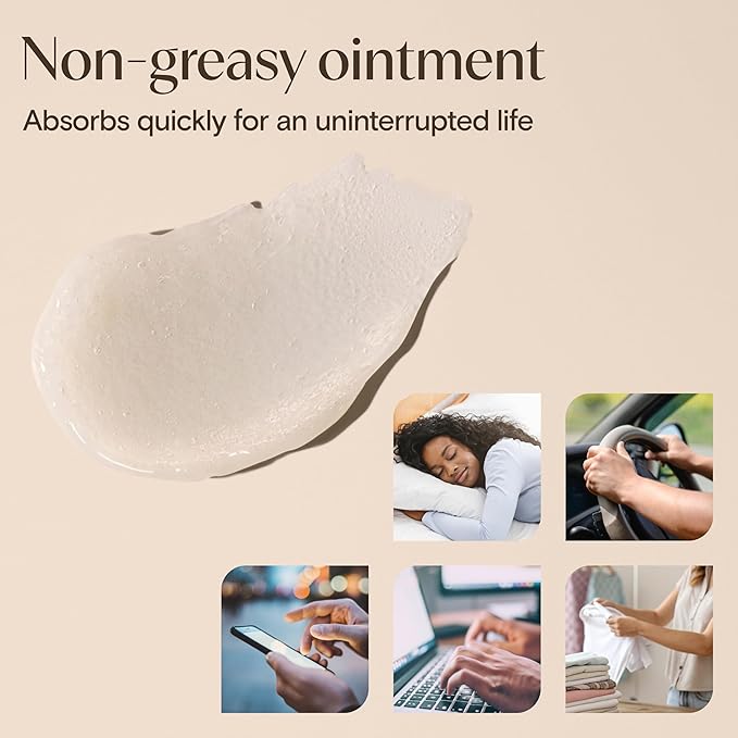 Aveeno Skin Relief Healing Ointment, for Extra Dry, Cracked & Sensitive Skin, 72-Hour Protectant with Triple Oat, Shea Butter & Glycerin, Fragrance-Free for Body, Face, Hands, Lips 7.2 oz