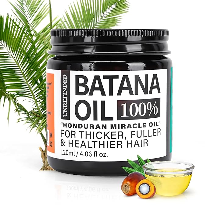 Organic Batana Oil for Hair Growth, 100% Pure Batana from Honduras, Hair Treatment Oil for Thick and Strong Hair,