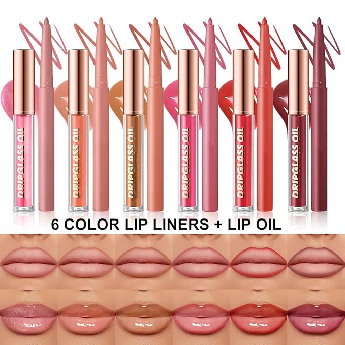 Hyesamyo Pink Lip Liner Waterproof Lip Kit With Lip Liner and Gloss Long Lasting Pluming Smudge proof Highly Pigmented Lip Liner Set with Lipgloss (09# Pink)