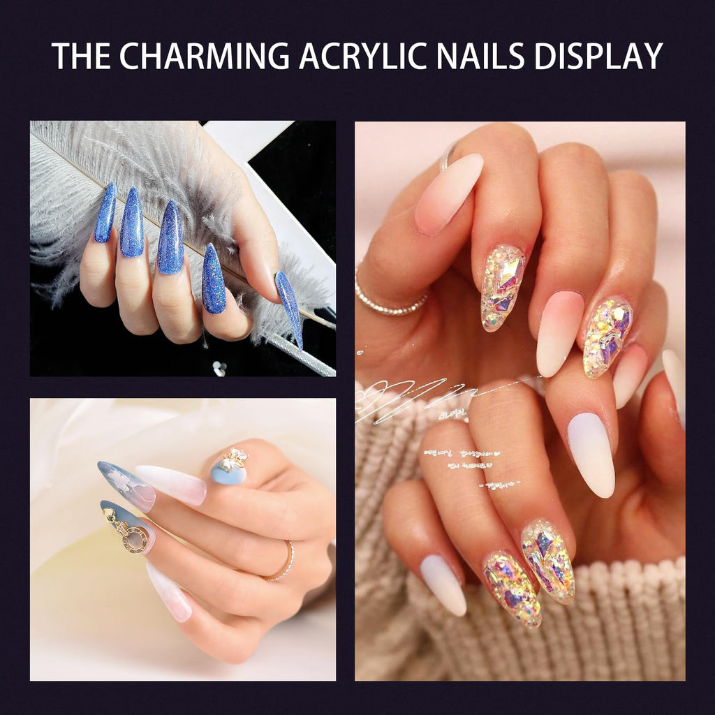 Shine Chance Acrylic Nail Art Brush Size 12, 100% Pure Kolinsky Hair Oval Nail Brush for Acrylic Application, Professional Nail Extension Manicure Tool Striping Nail Drawing Pen for DIY Home
