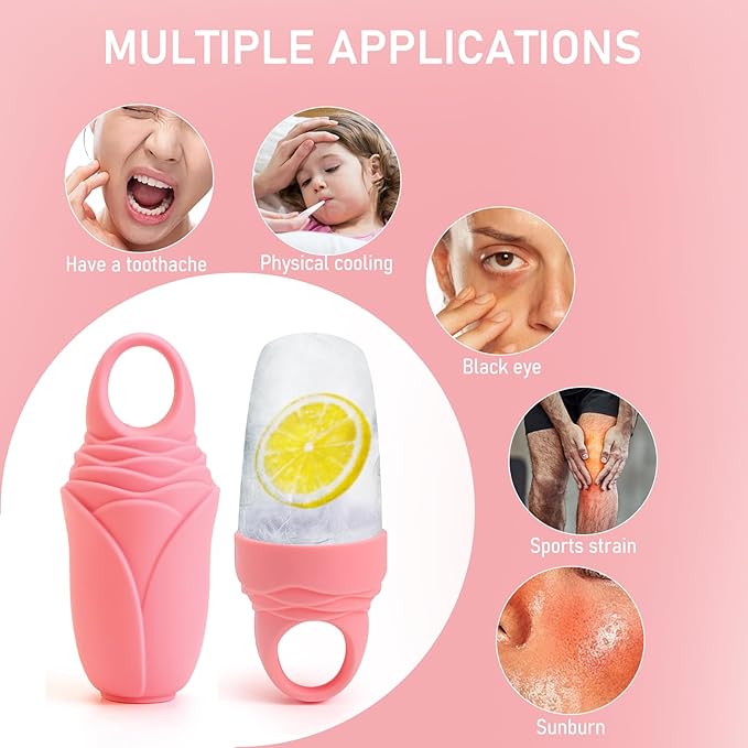 Mabnuby Ice Roller for Face and Eyes, Reusable Ice Cube Roller Tools