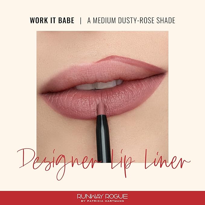 Runway Rogue Matte Lip Liner Pencil with Sharpener, ‘Work it Babe’