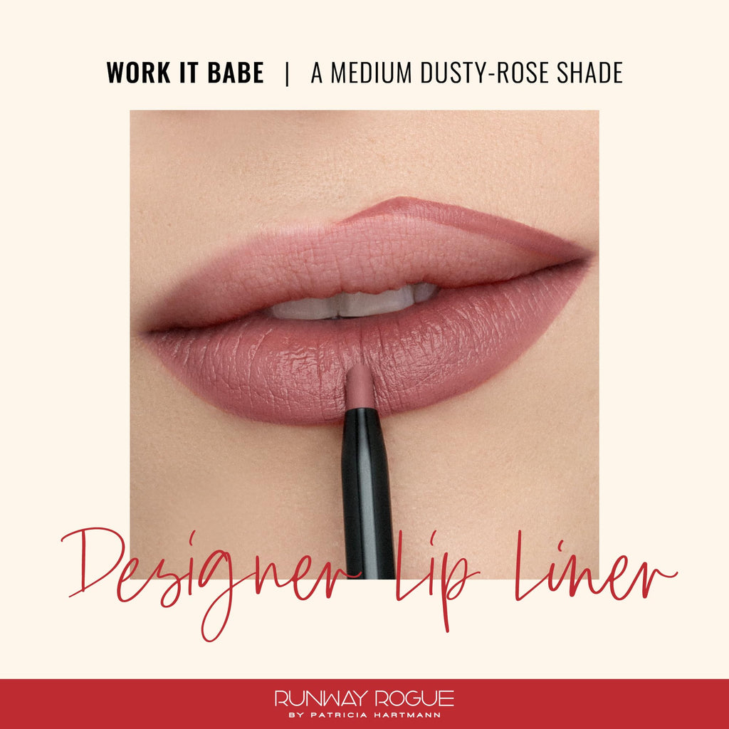 Runway Rogue Matte Lip Liner Pencil with Sharpener, ‘Work it Babe’