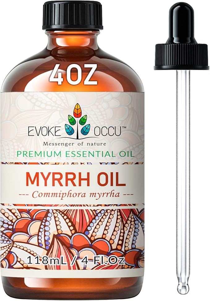 EVOKE OCCU Myrrh Essential Oil for Skin, Massage & Diffuser