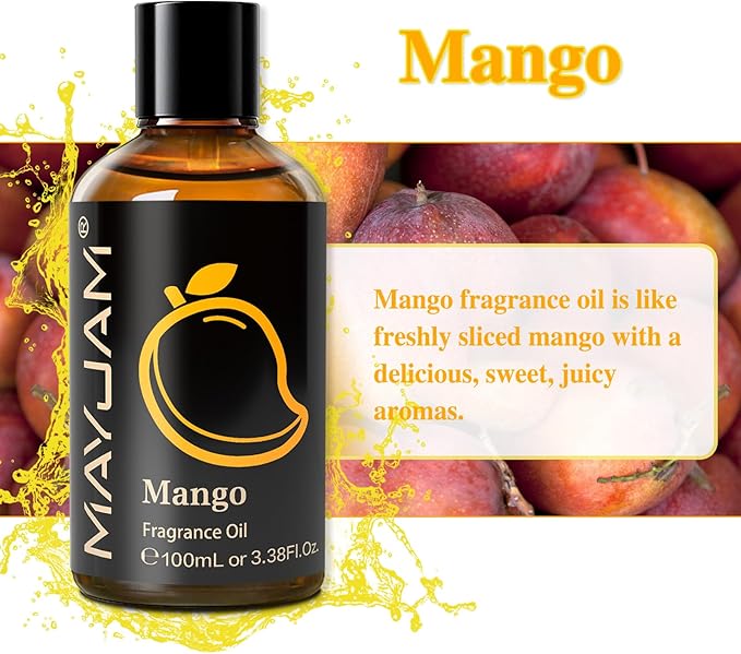 MAYJAM Mango Fragrance Oil for Soap Candle Making, 3.38fl.oz