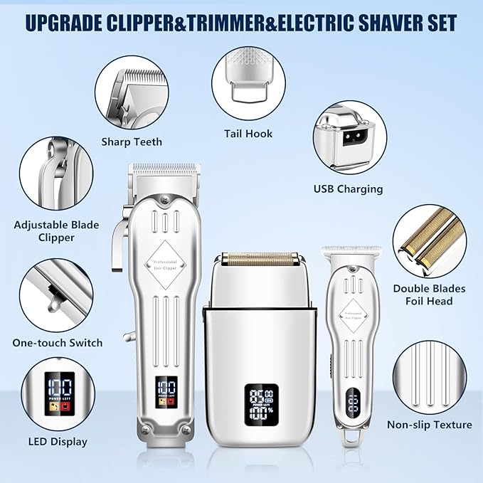 SUNNOW Hair Clippers Professional for Men, Close Shaving, Waterproof