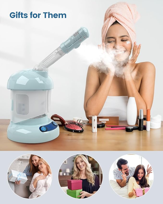 Kingsteam Facial Steamer -Nano Ionic Face Steamer for Deep Cleaning