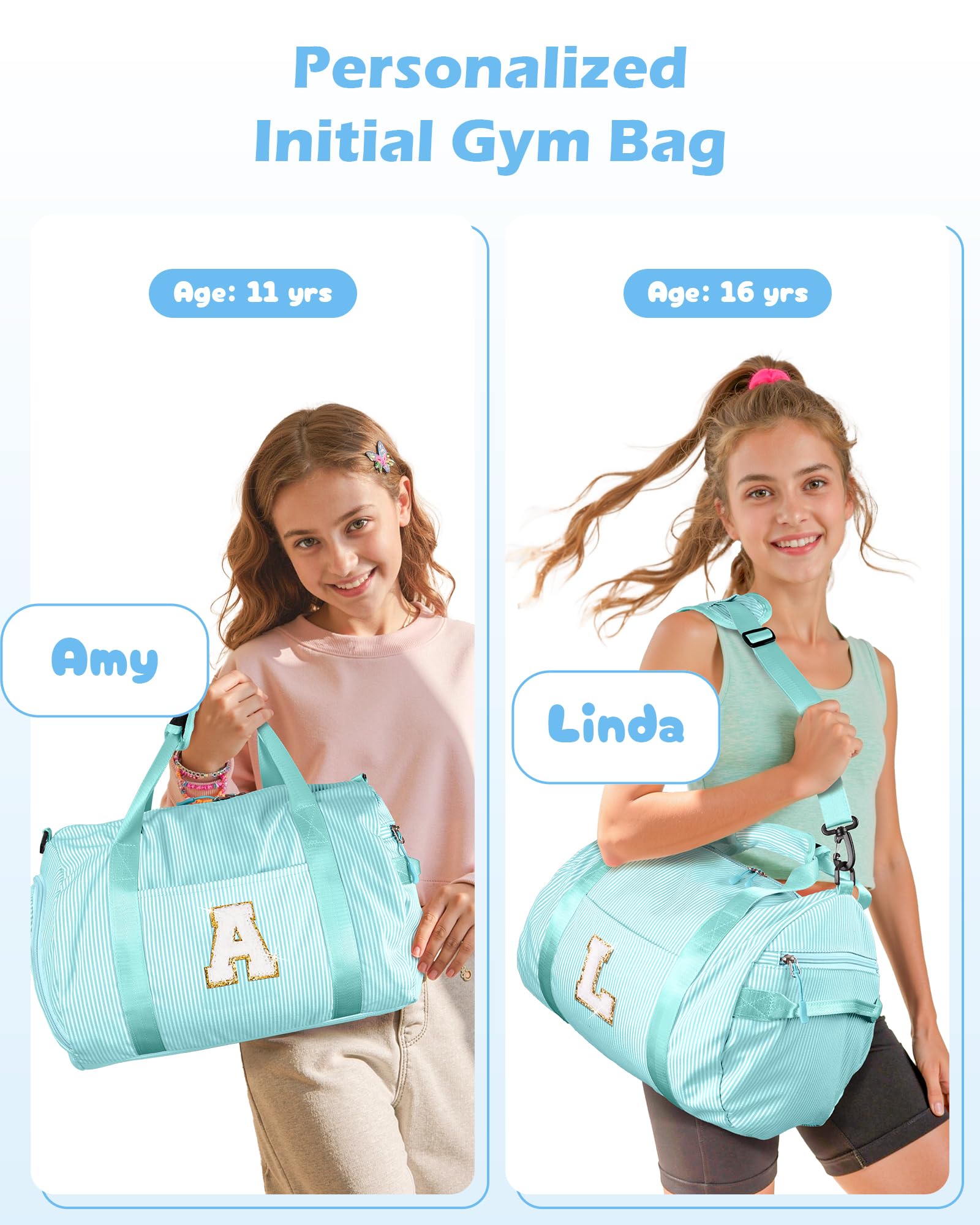 Vogewood Gifts for 3 4 5 6 7 8 9 Year Old Girl, Girls Travel Duffle Bag