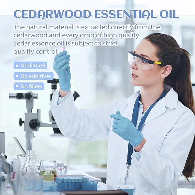 EVOKE OCCU Cedarwood Essential Oil for Diffuser, Aromatherapy & Skin Care