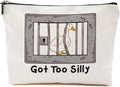 BQXH Funny Goose Pun Makeup Bag, Funny Gifts Cosmetic Bag, Goose Gifts
