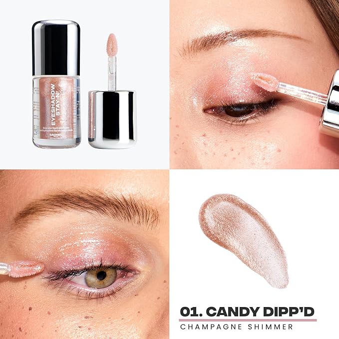 Sacheu Liquid Eyeshadow STAY-N, Buildable & Blendable, Candy Dipp’d