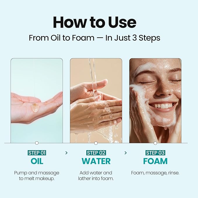 MAXCLINIC K Beauty Blue Tansy Oil To Foam - Makeup Face Wash Cleanser
