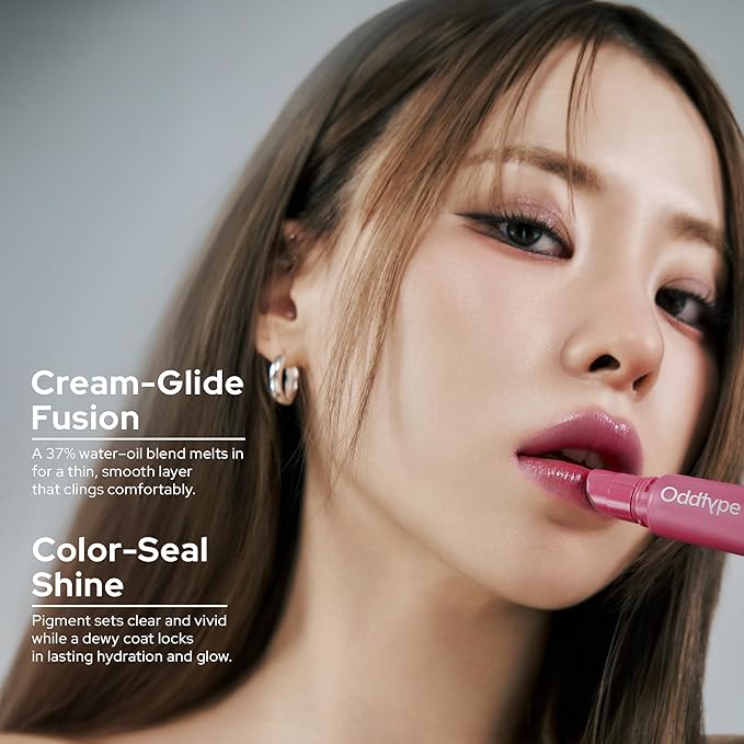 Oddtype Unframed Hydro Blow Tint – 572 Fluffy | Hydrating Gloss Lip Tint | 0.3 fl oz / 9 g | Korean Beauty
