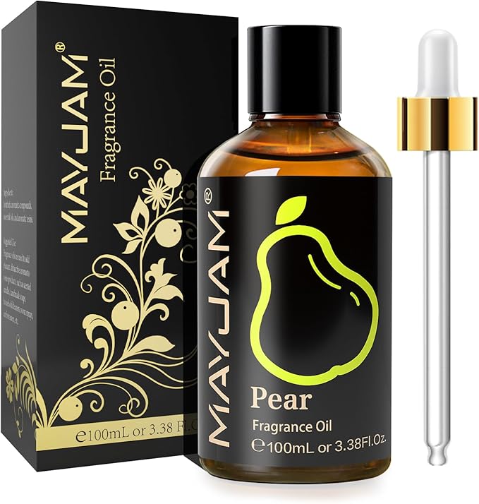 MAYJAM Pear Fragrance Oil for Diffusers for Home, 3.38FL.OZ