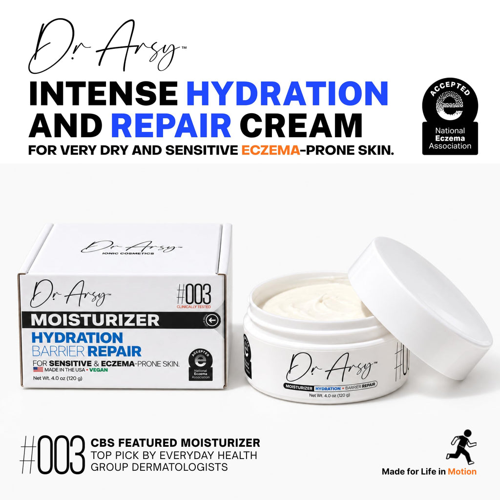 Dr. Arsy Natural Moisturizer #003 for Dry Sensitive Eczema-Prone Skin, 4 oz