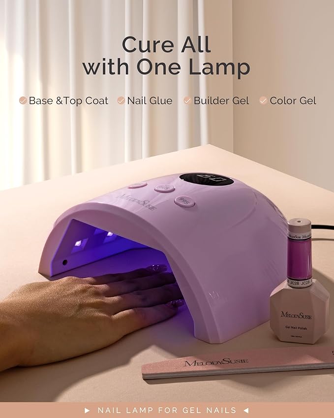 MelodySusie UV Nail Lamp P-Plus30F for Fast Curing Gel Nail Polish