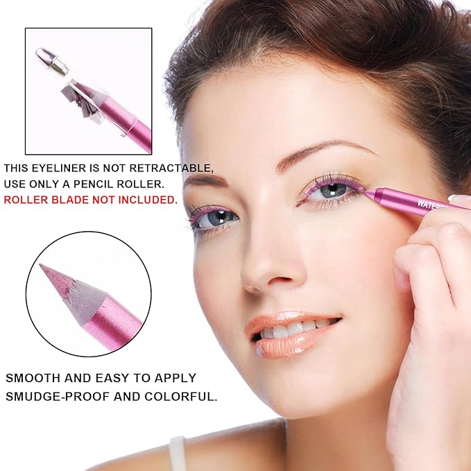 Meilury 7 Colorful Eyeliner Pen Set, Eye Shadow Pencil, Pearl Eyeliner Kit Metallic Glitter Colored Eye liner for Women Eye&Lip Liner Professional Waterproof Eye Makeup (7PCS C)