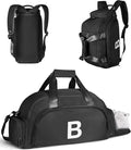 Vogewood Initial Gym Bag with Shoe Compartment, 7 8 9 10 Year Old Boy Gifts