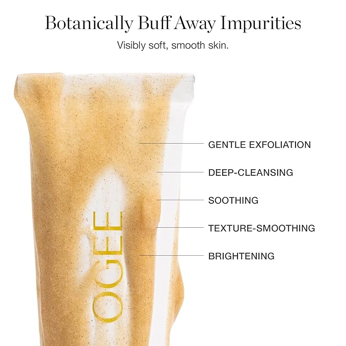 Ogee Botanical Brilliance Exfoliating Cleanser, 3.8 Fl Oz (Pack of 1)