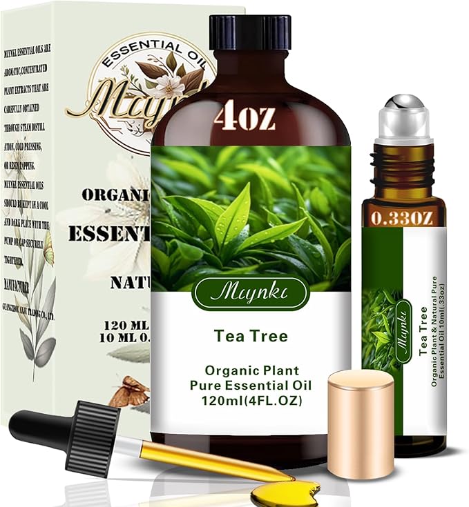 MLYNKL Tea Tree Essential Oil,Tea Tree Oil for Massage Home,4 fl oz