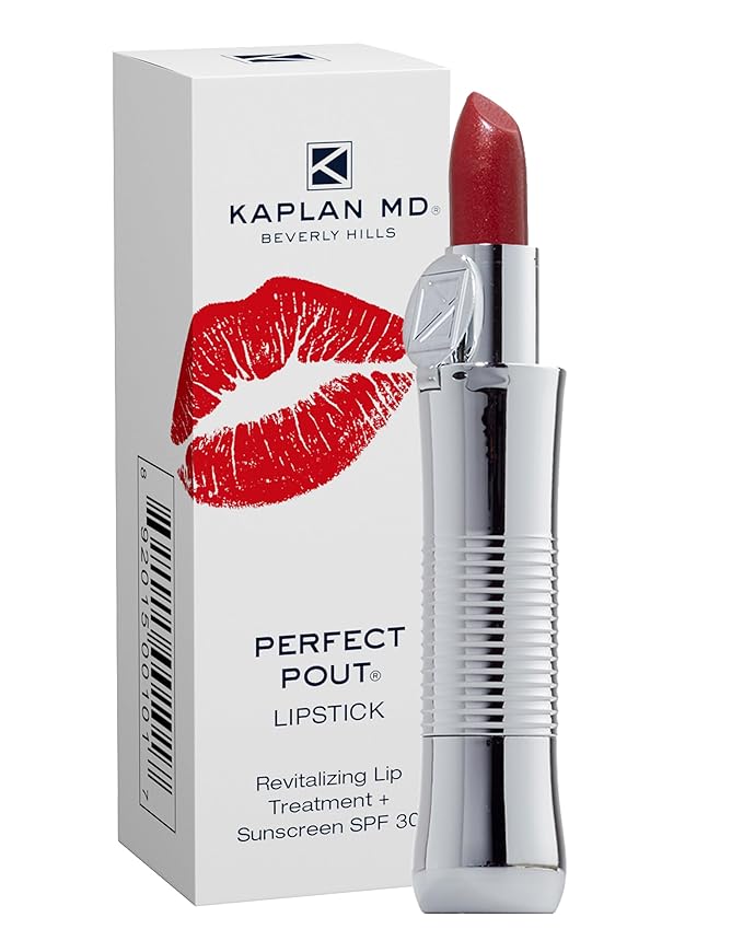 KAPLAN MD Perfect Pout Lipstick, Revitalizing Treatment + SPF 30 Sunscreen, 0.11 oz