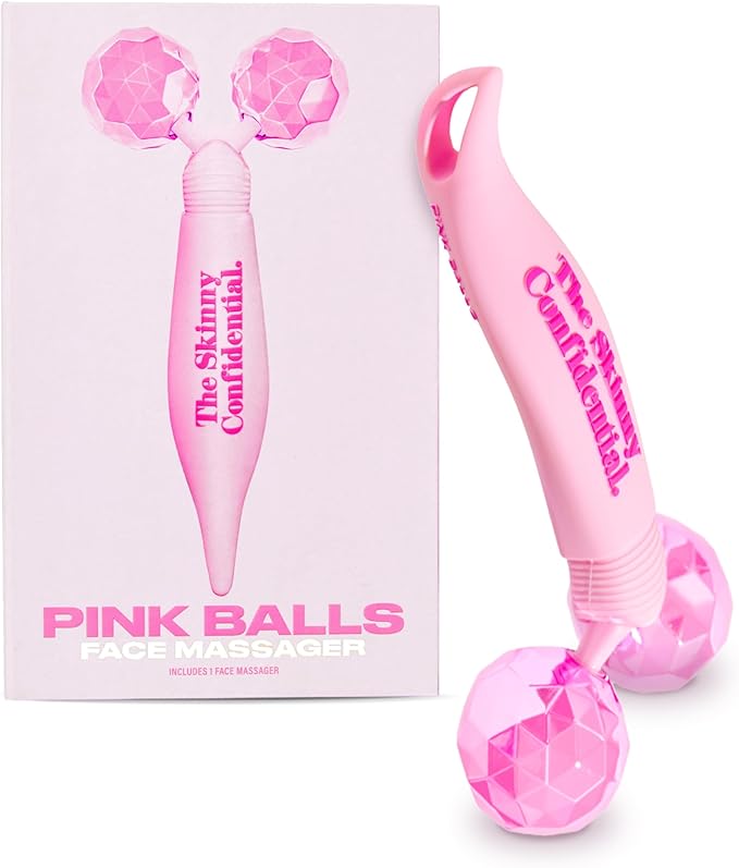 The Skinny Confidential Pink Balls Eye & Facial Roller Massager
