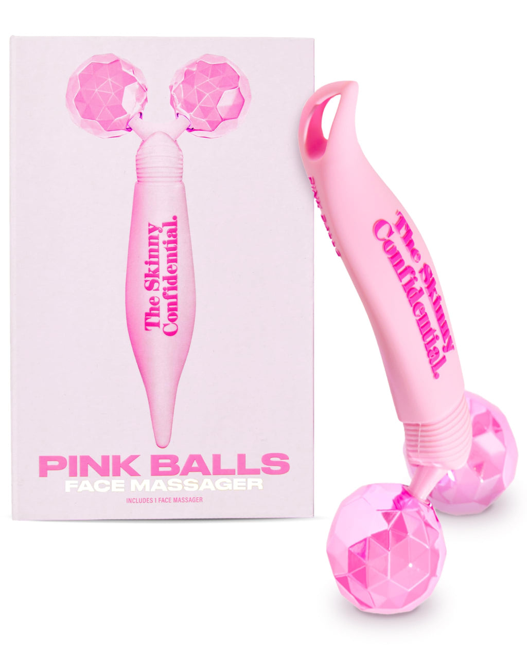 The Skinny Confidential Pink Balls Eye & Facial Roller Massager