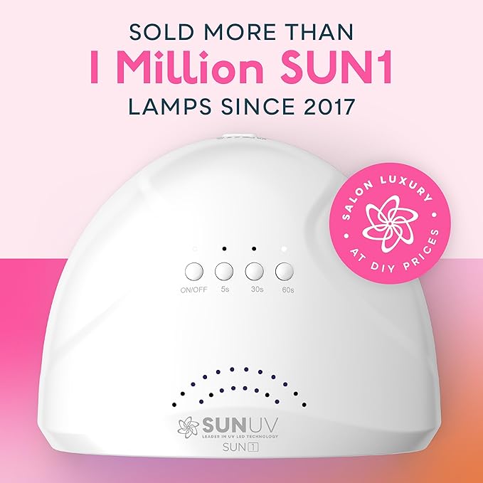 SUNUV UV LED Nail Lamp, Gel Light for Nail Polish UV Dryer SUNONE White