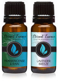 Eternal Essence Oils 2 Pack 10ml Premium Fragrance Oil - Lavender Breeze & Frankincense & Rain - for Candle, Soap Making, Aromatherapy, Diffusers, Home Care, & Humidifiers